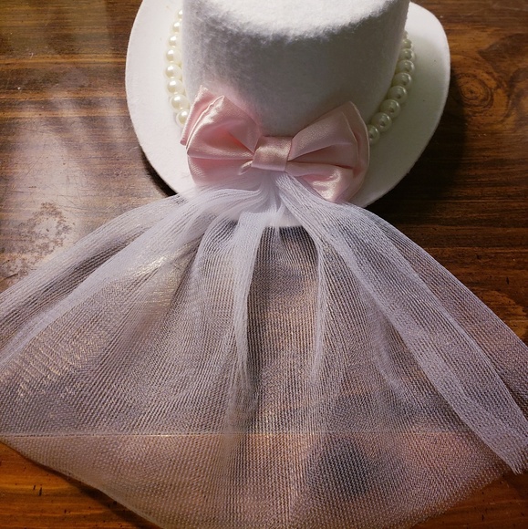 Clip-on Bride Hat - Picture 3 of 4